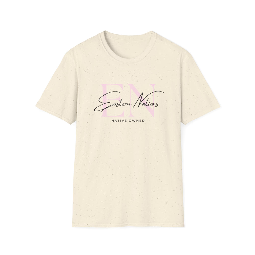 EN ReBrand T-Shirt — Minimalist Pink Logo Tee