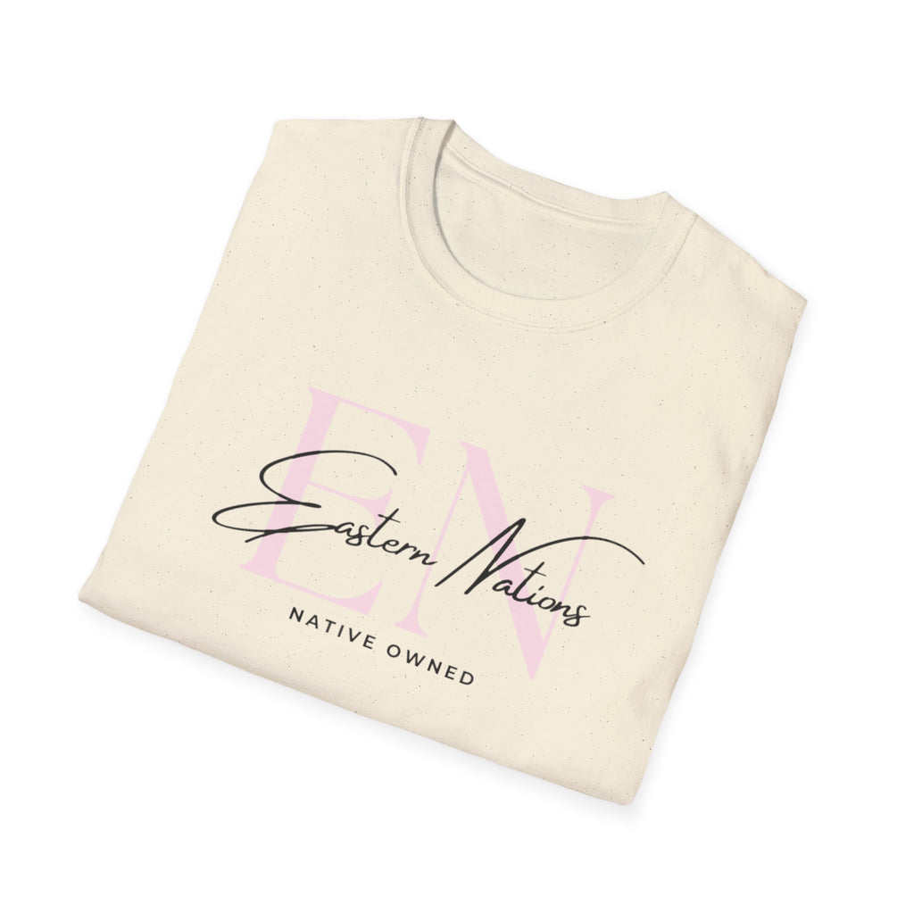 EN ReBrand T-Shirt — Minimalist Pink Logo Tee