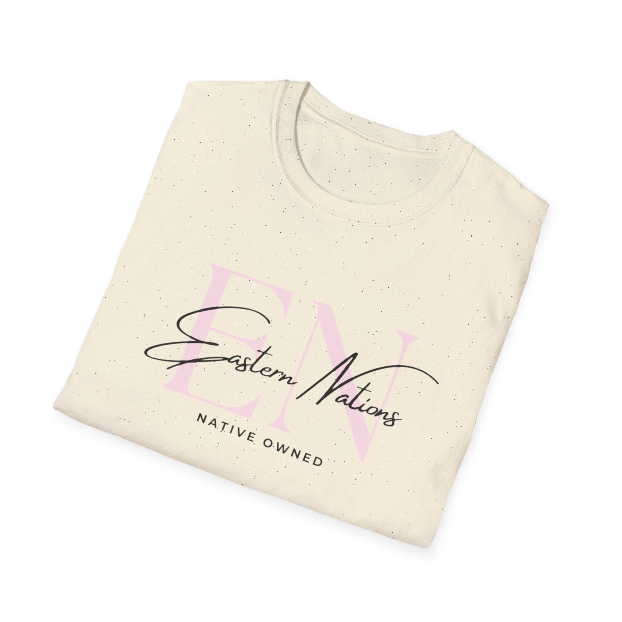 EN ReBrand T-Shirt — Minimalist Pink Logo Tee