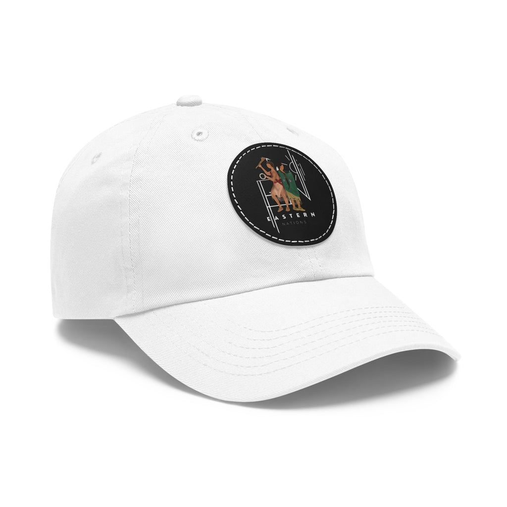Launch Hat with Leather Patch (Round)