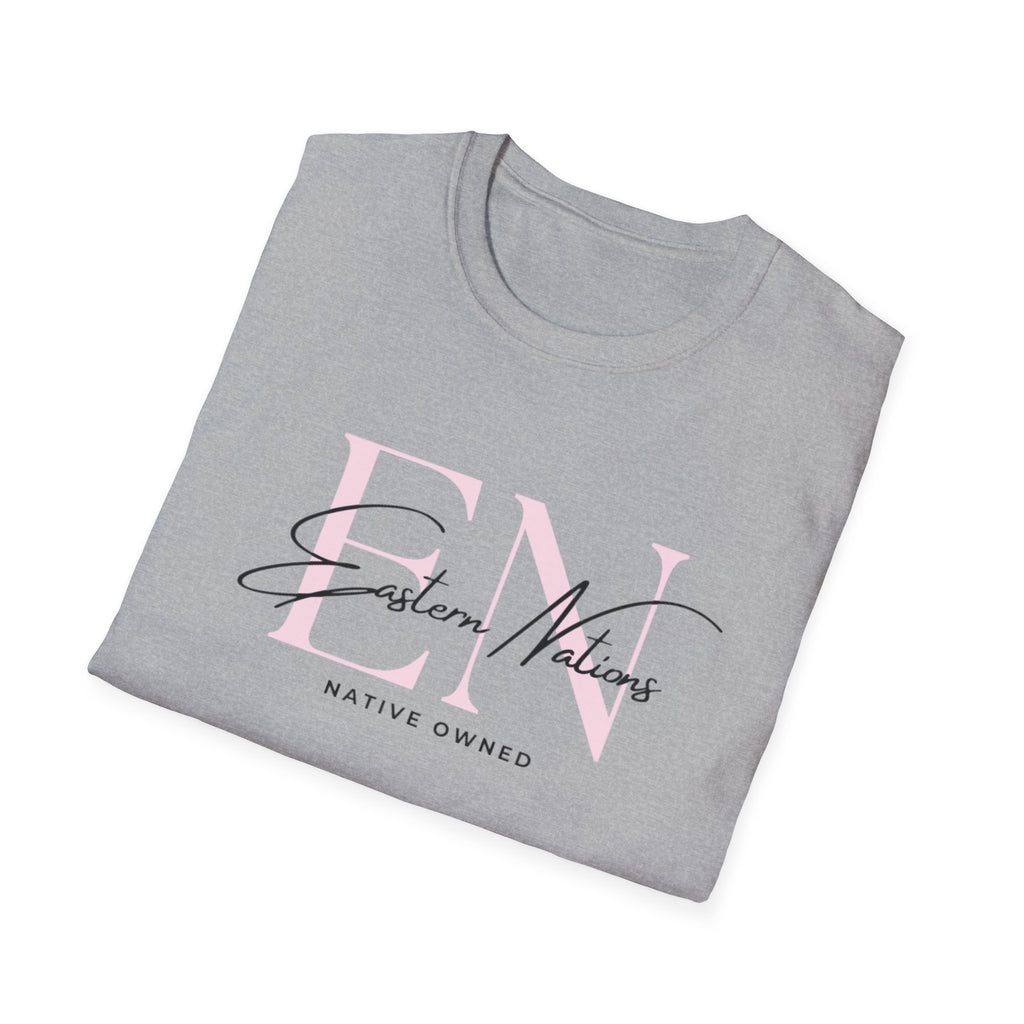 EN ReBrand T-Shirt — Minimalist Pink Logo Tee