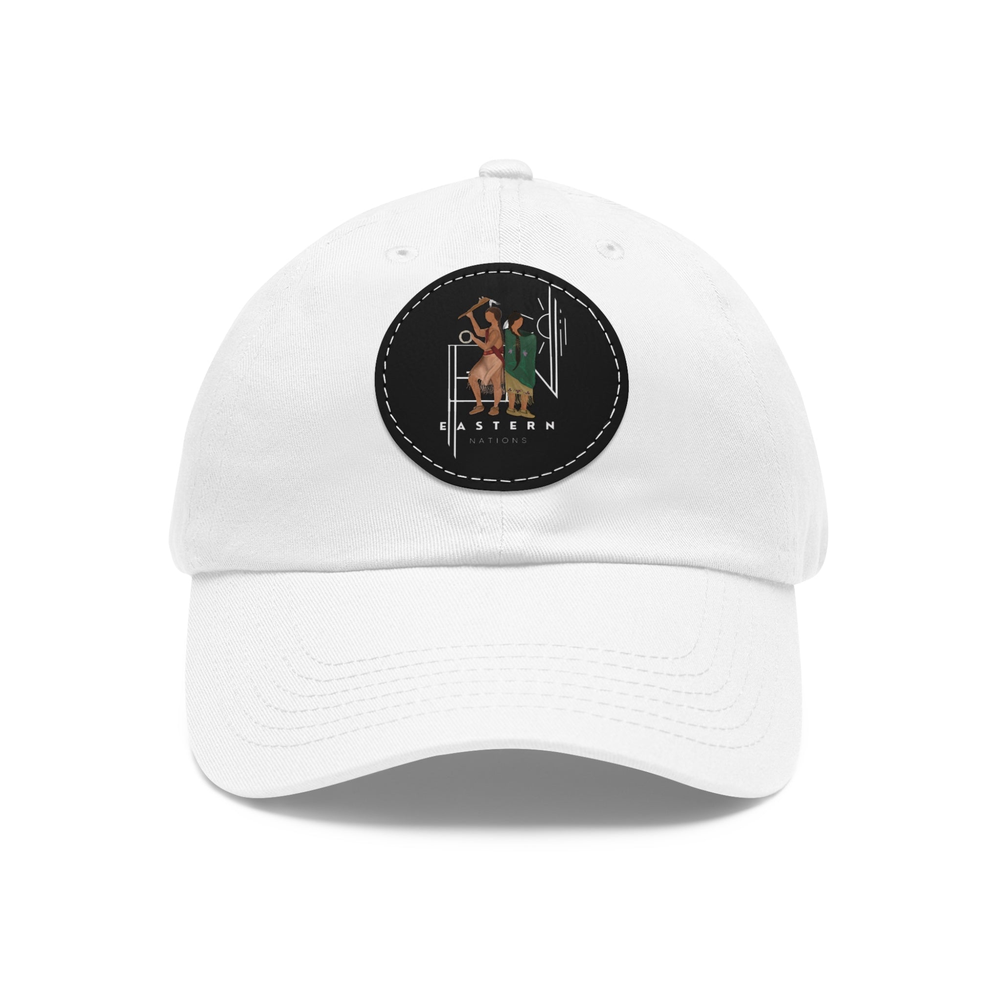 Launch Hat with Leather Patch (Round)