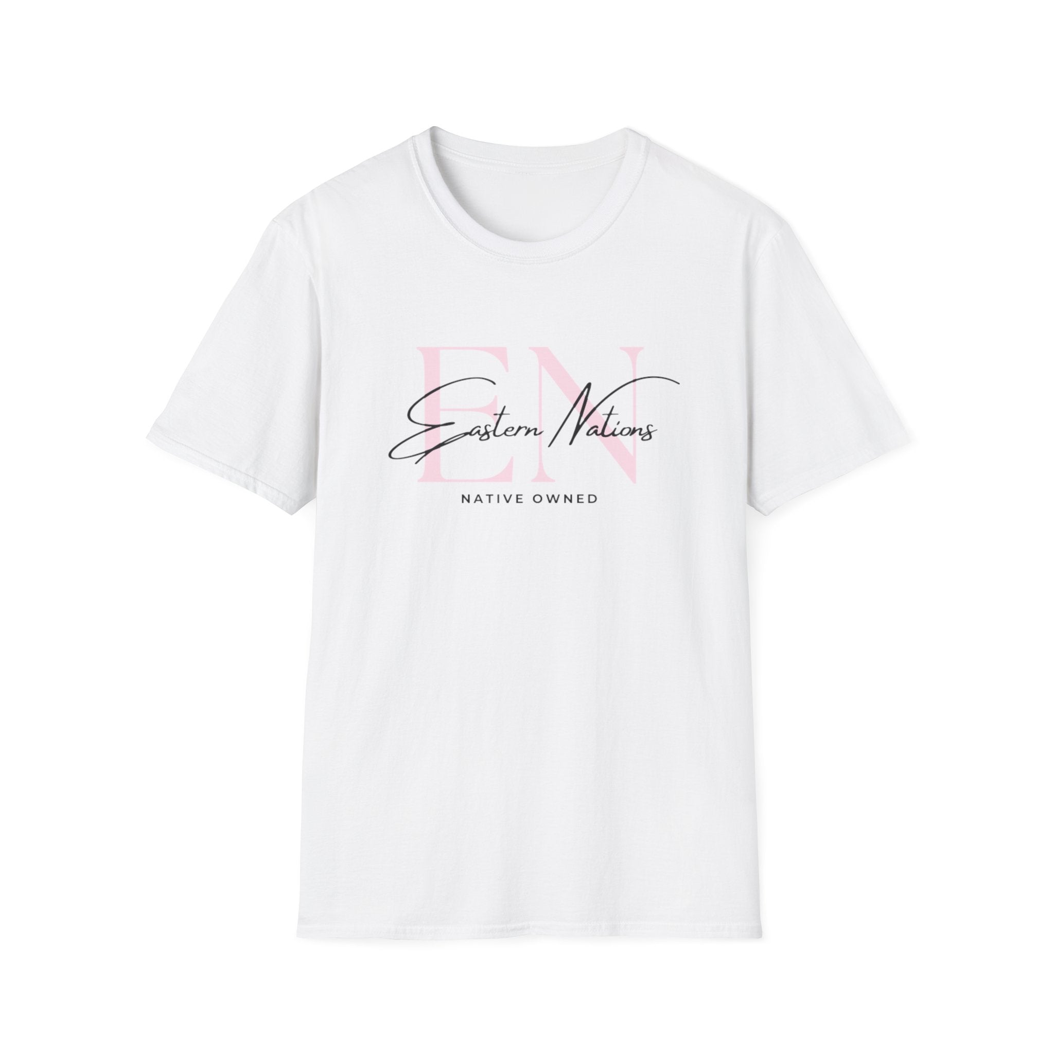 EN ReBrand T-Shirt — Minimalist Pink Logo Tee
