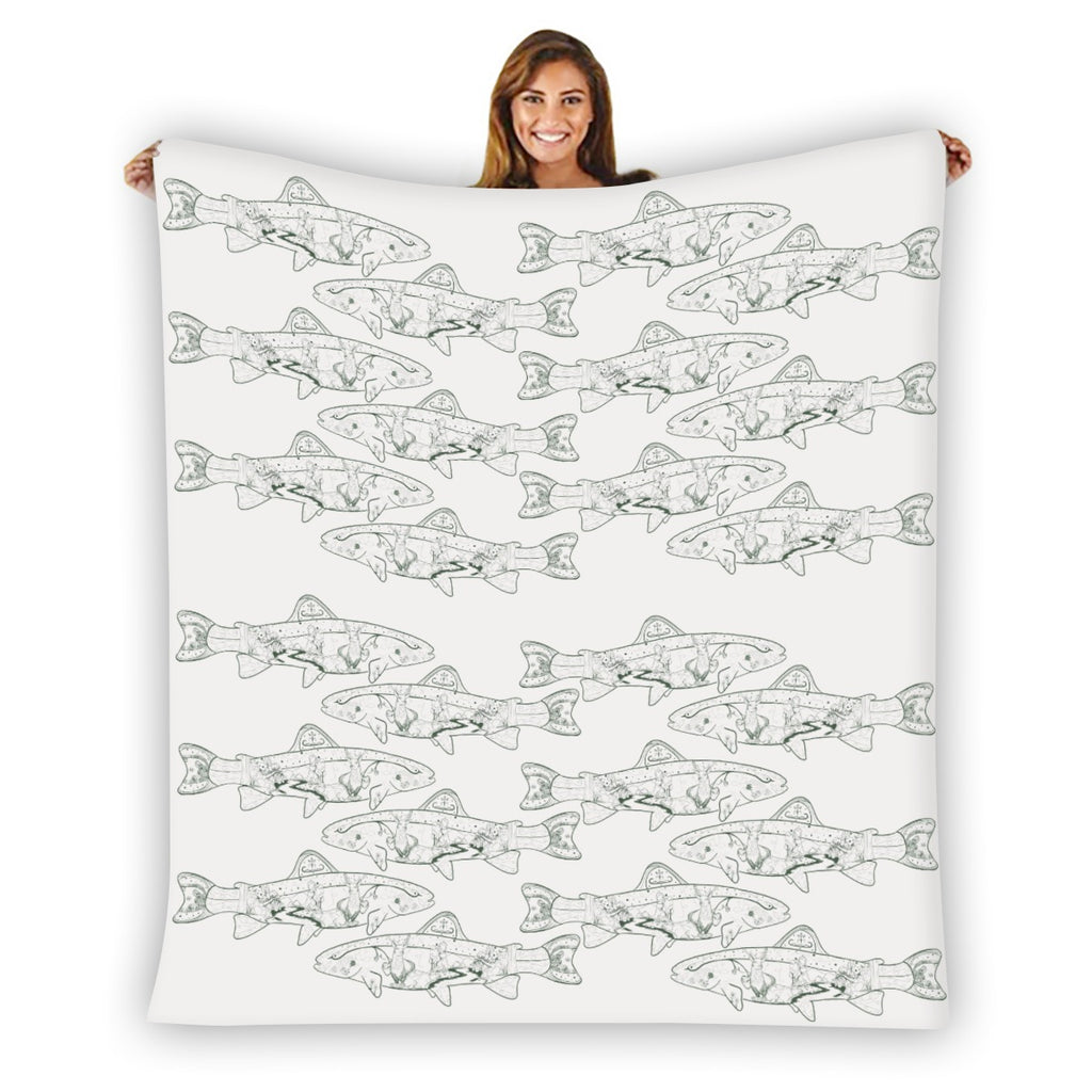 Sepoese Single-Side Printing Flannel Blanket