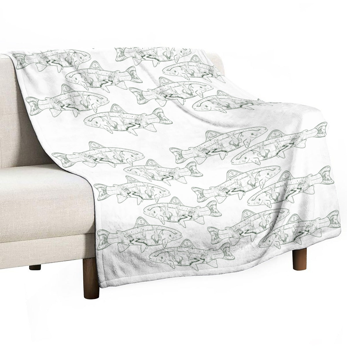 Sepoese Single-Side Printing Flannel Blanket