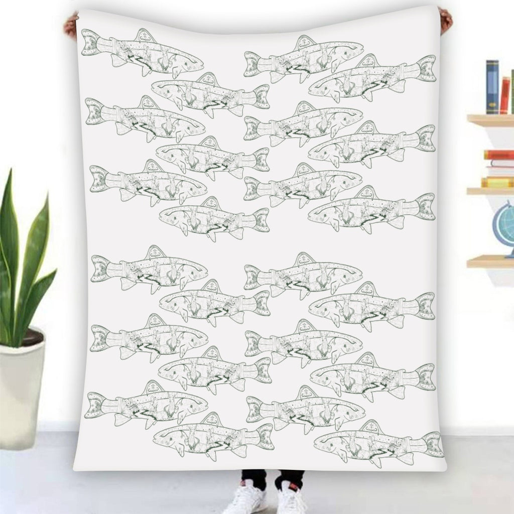 Sepoese Single-Side Printing Flannel Blanket