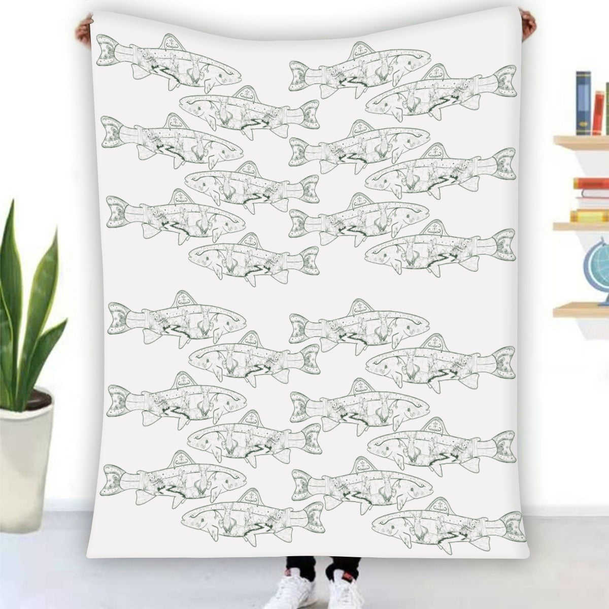 Sepoese Single-Side Printing Flannel Blanket