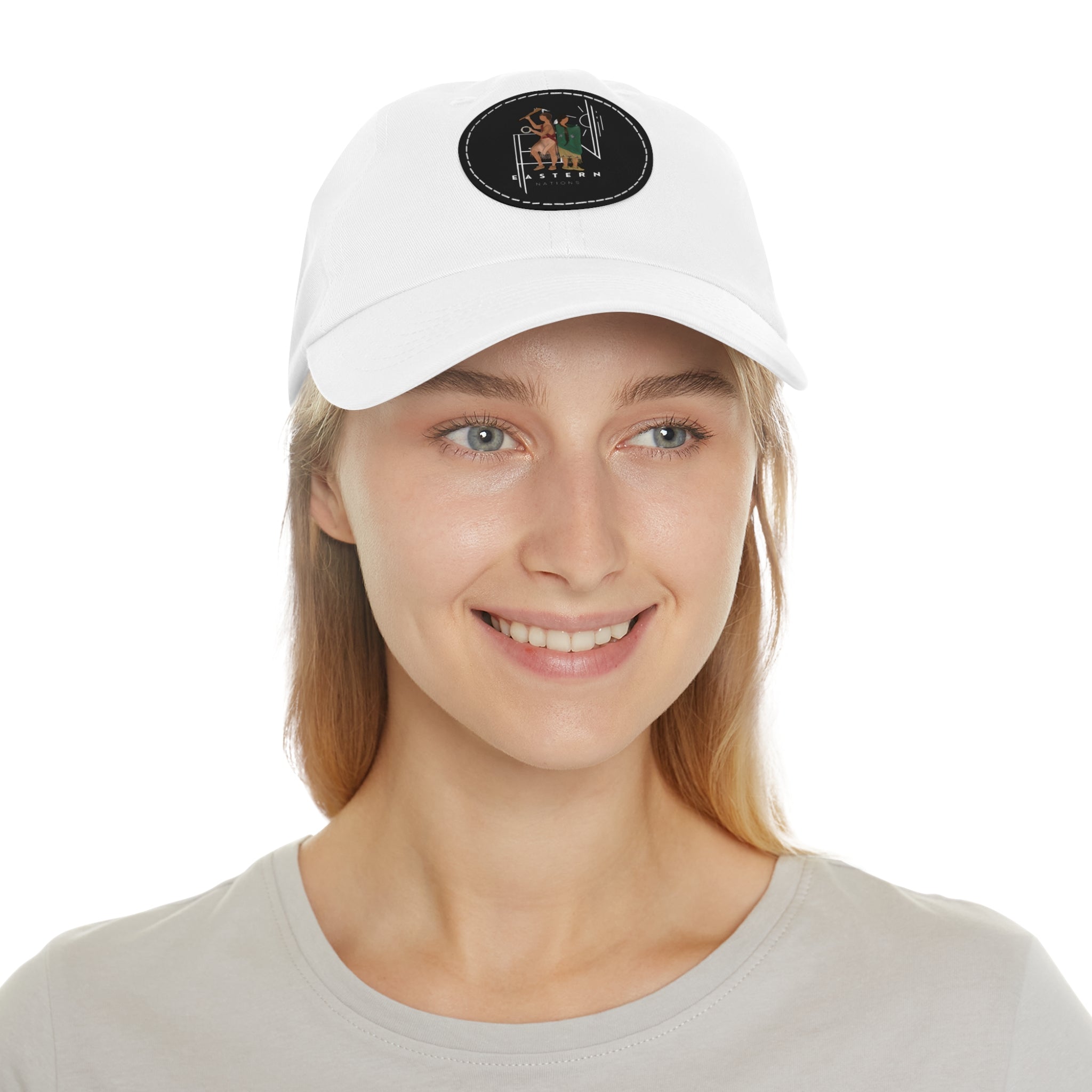 Launch Hat with Leather Patch (Round)