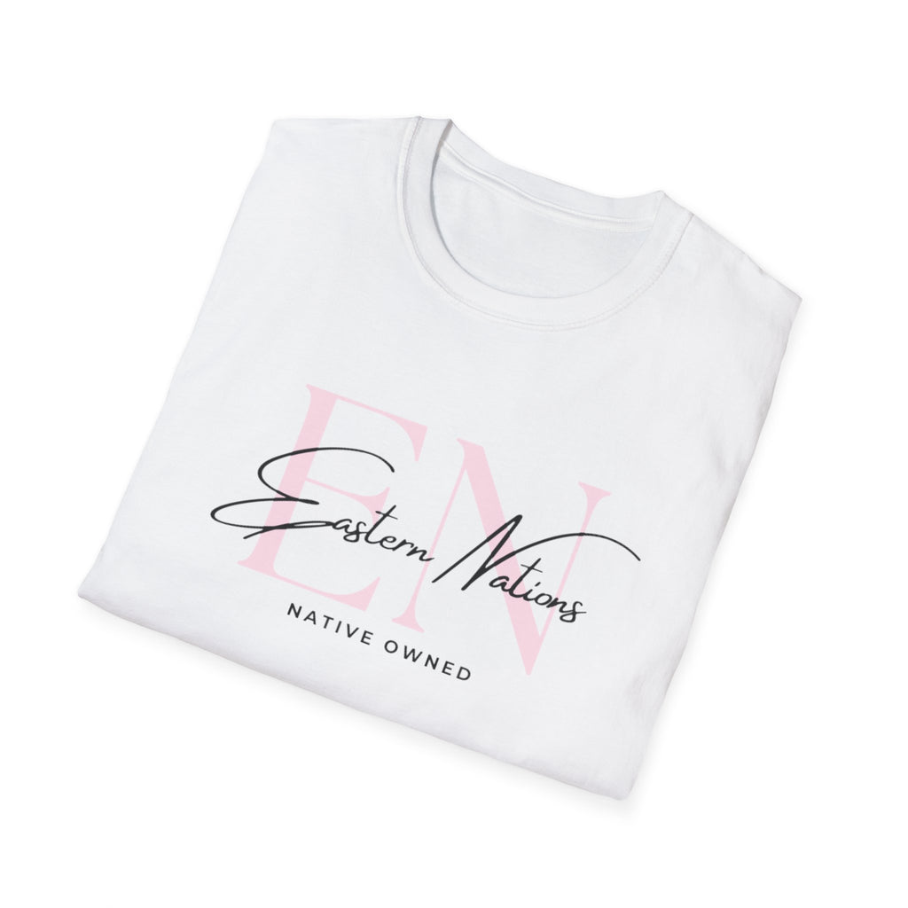 EN ReBrand T-Shirt — Minimalist Pink Logo Tee