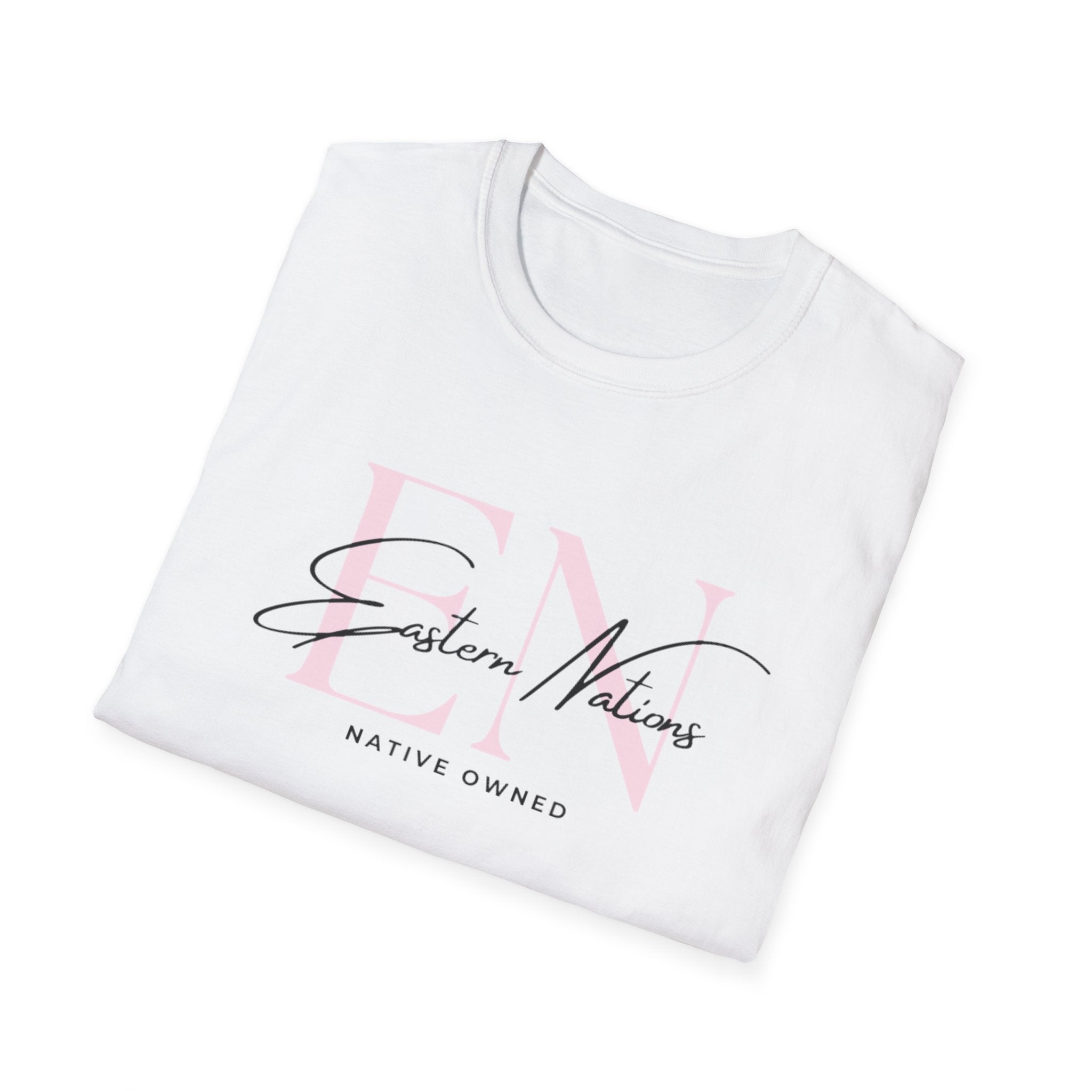 EN ReBrand T-Shirt — Minimalist Pink Logo Tee