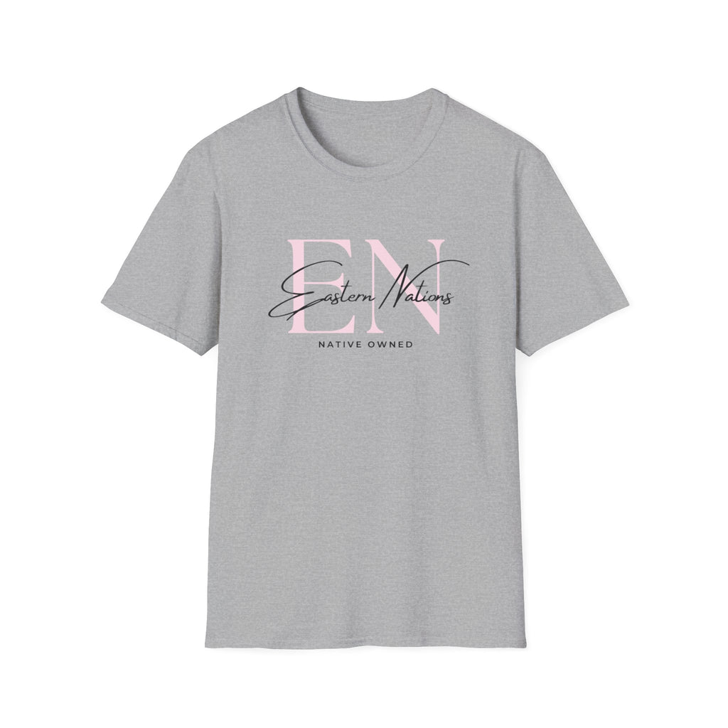 EN ReBrand T-Shirt — Minimalist Pink Logo Tee