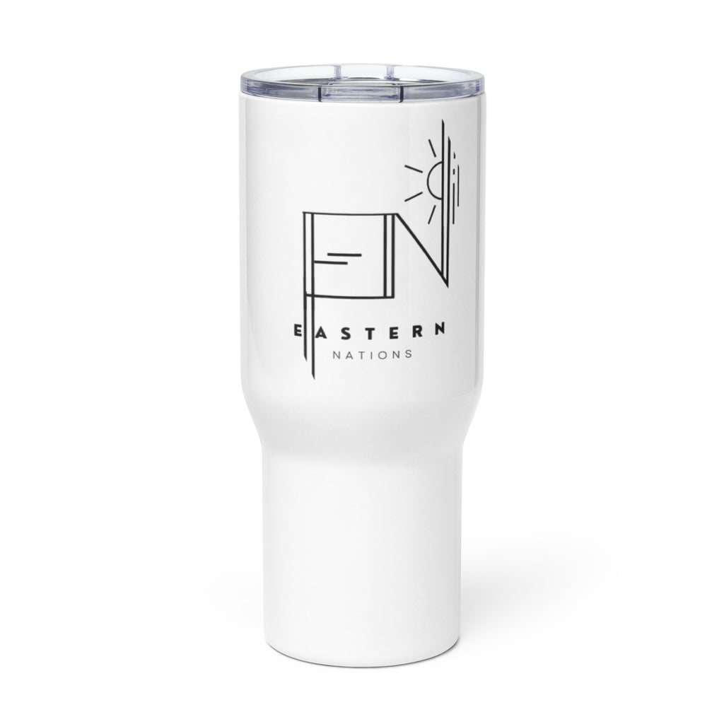 Logo - Travel mug with a handle