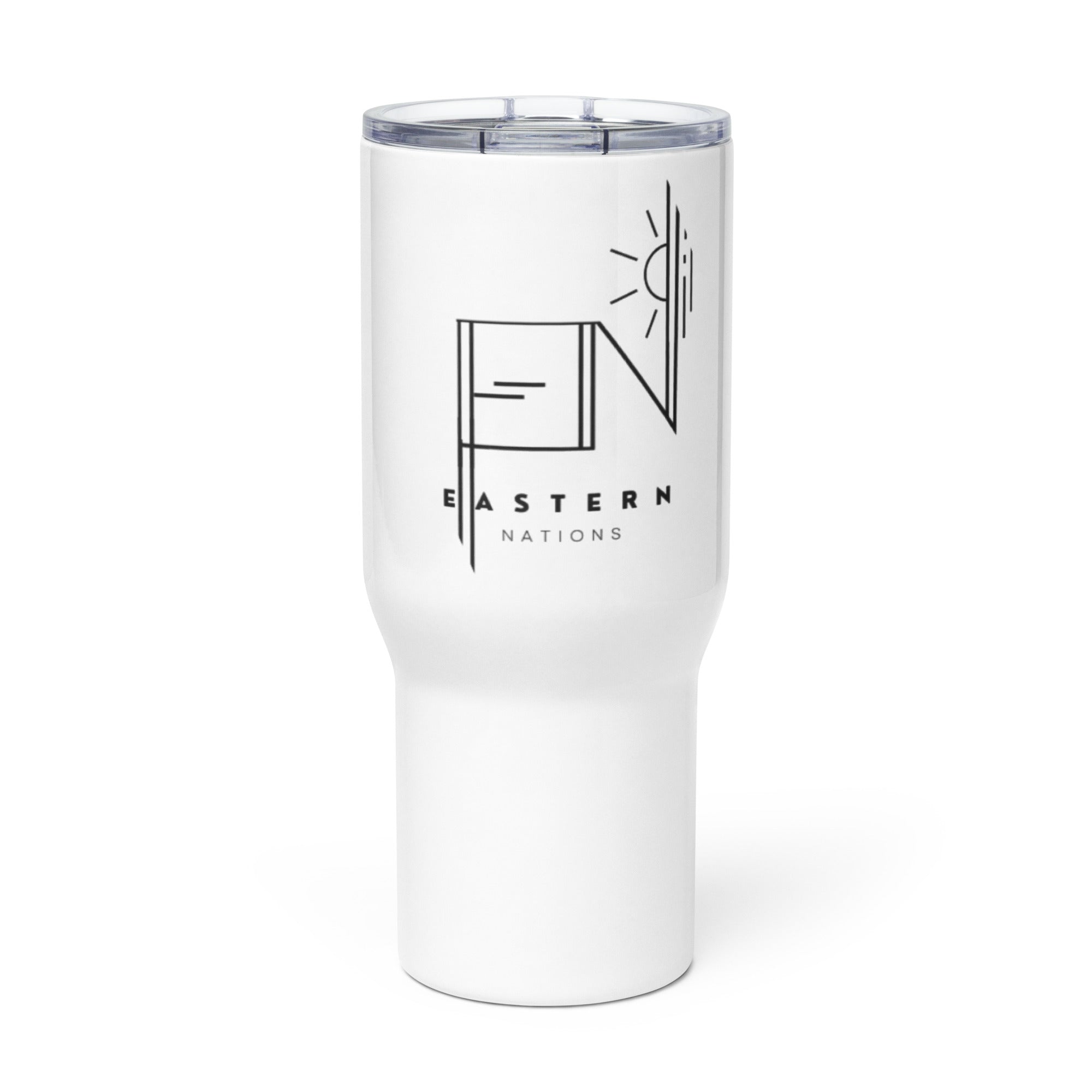 Logo - Travel mug with a handle