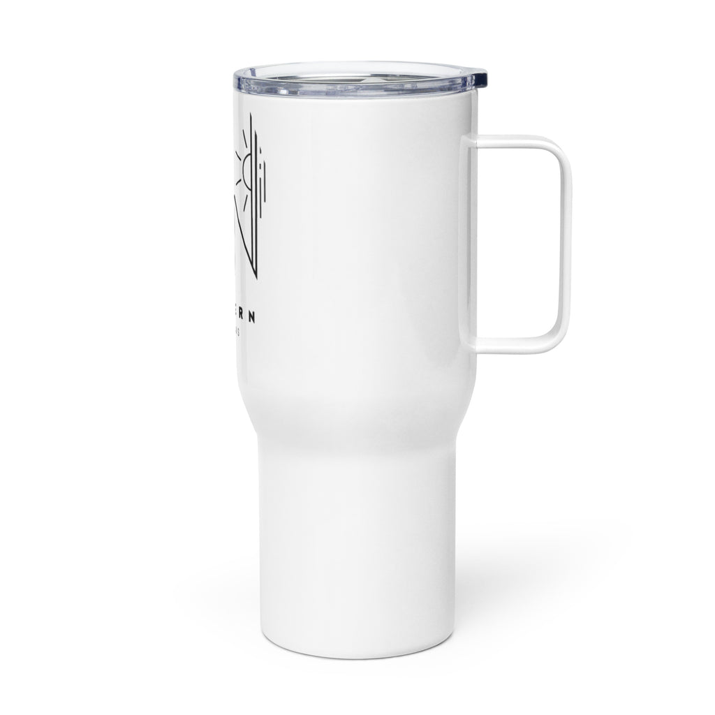 Logo - Travel mug with a handle