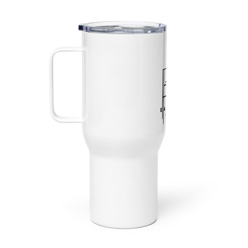 Logo - Travel mug with a handle