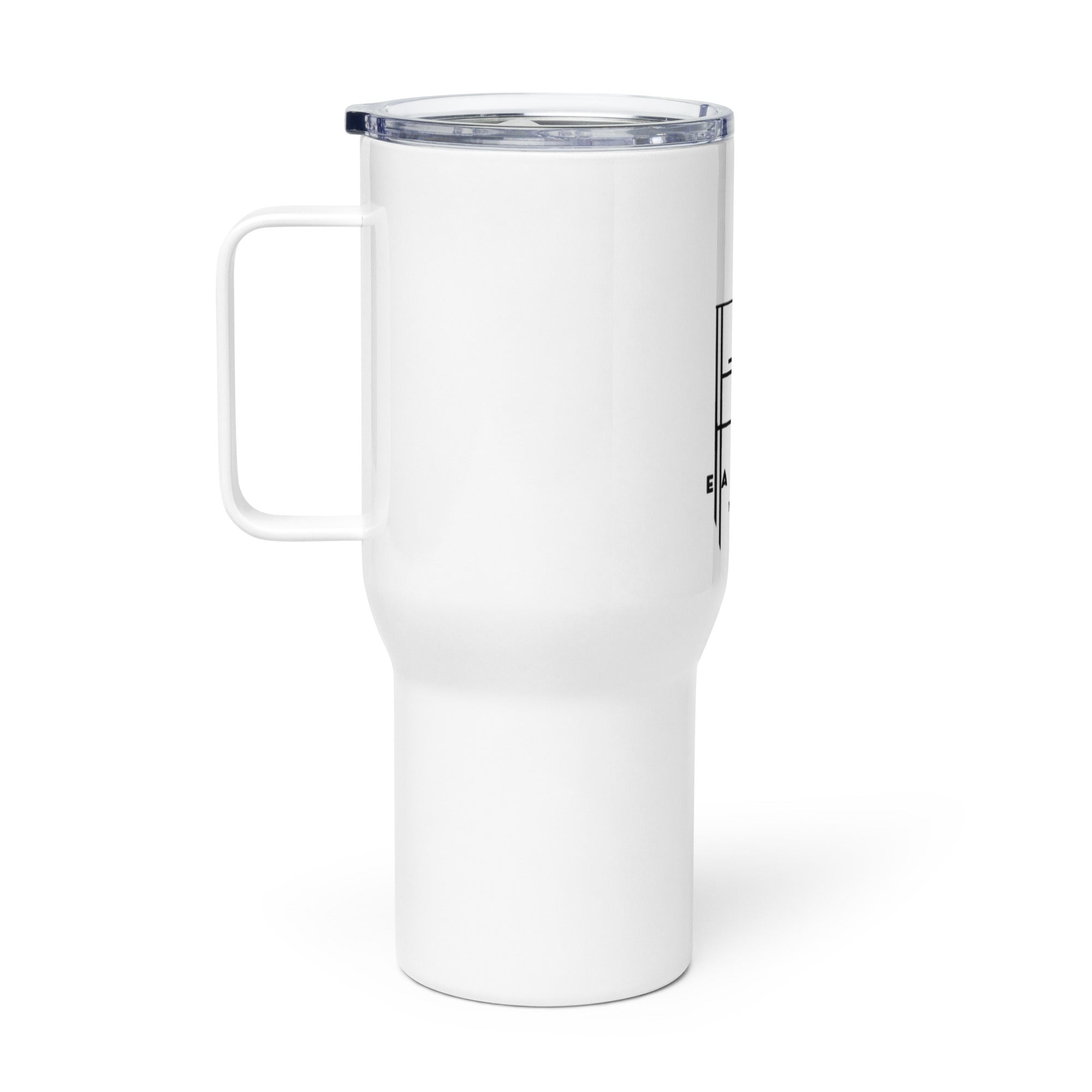 Logo - Travel mug with a handle
