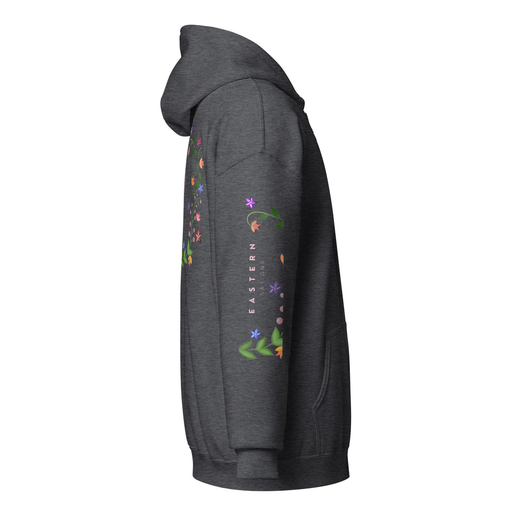 Floral Logo Unisex heavy blend zip hoodie
