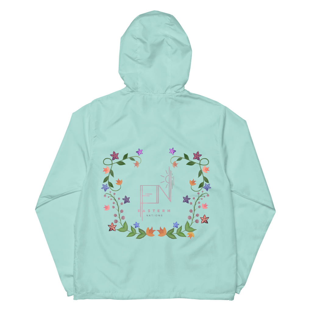 Floral Logo Unisex lightweight zip up windbreaker