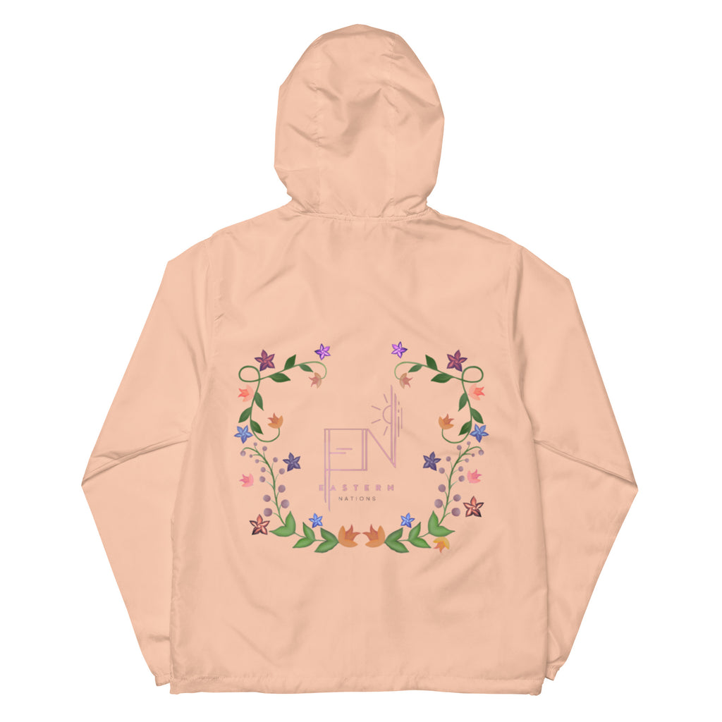 Floral Logo Unisex lightweight zip up windbreaker