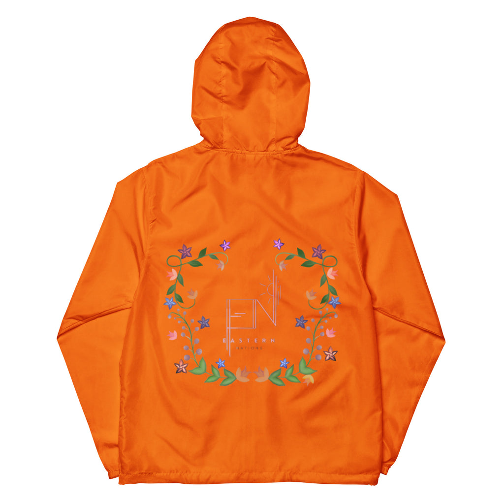 Floral Logo Unisex lightweight zip up windbreaker