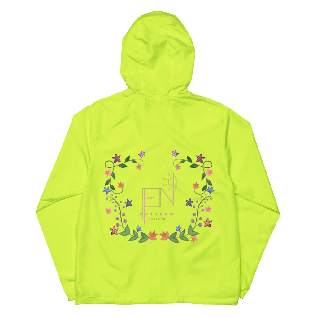 Floral Logo Unisex lightweight zip up windbreaker
